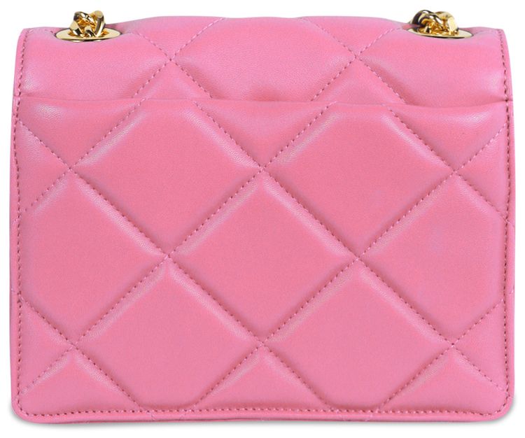 Moschino Heart Studs Quilted Crossbody Bag Fuchsia