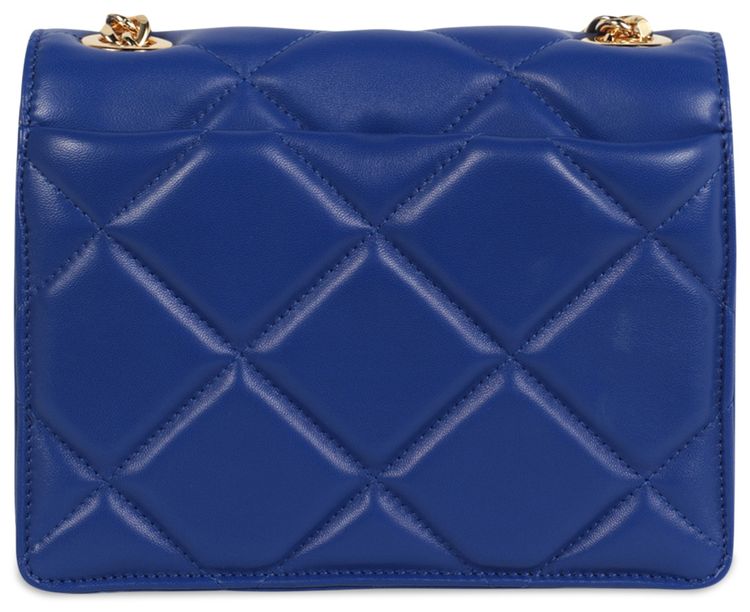 Moschino Heart Studs Quilted Crossbody Bag Blue