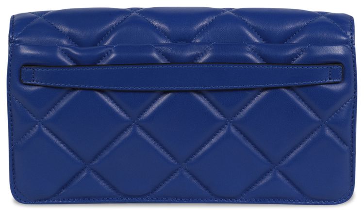 Moschino Heart Studs Quilted Shoulder Bag Blue