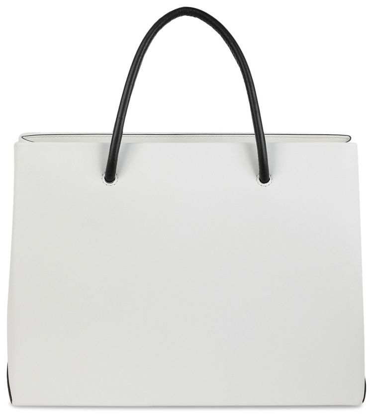 Moschino Logo Tote Bag White Print