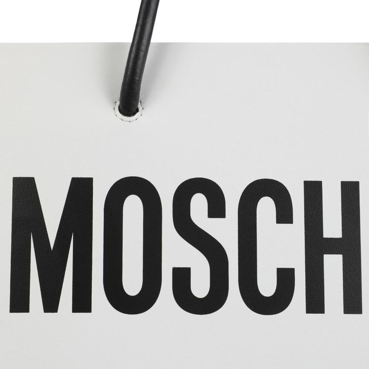 Moschino Logo Tote Bag White Print