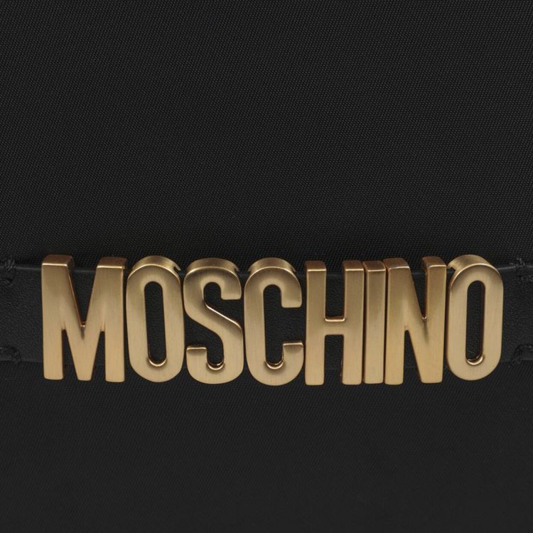 Moschino Nylon Logo Duffle Bag Fantasy PrintBlack