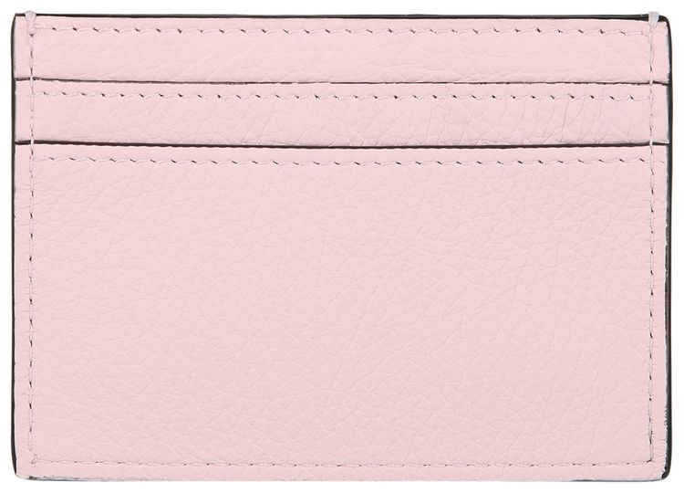 Moschino Belt Logo Leather Card Holder Pink