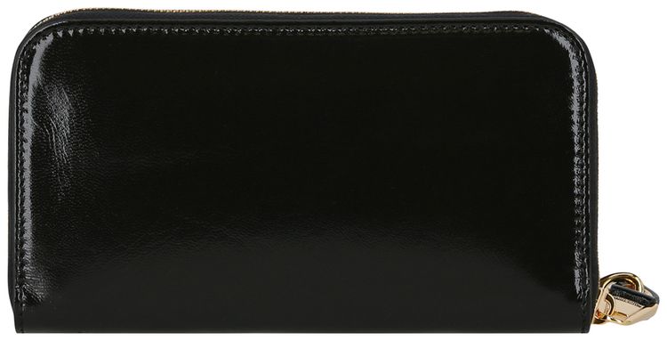 Moschino Embossed Coated Leather Wallet Black