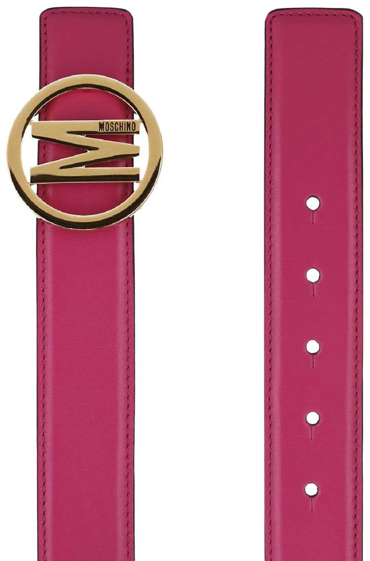 Moschino Logo Belt Fuchsia