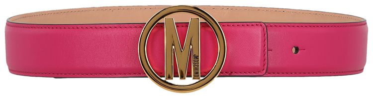 Moschino Logo Belt Fuchsia