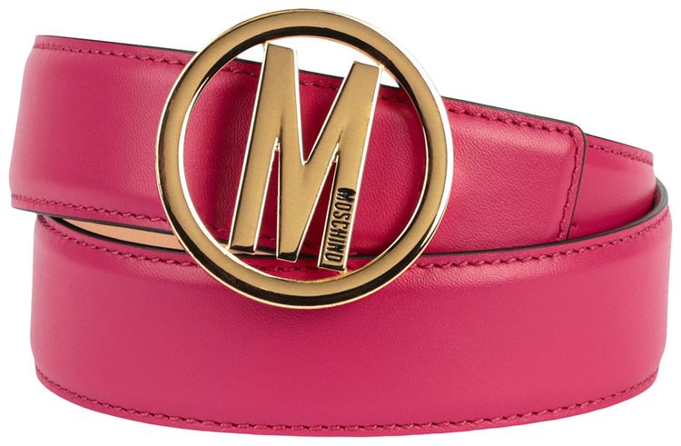 Moschino Logo Belt Fuchsia