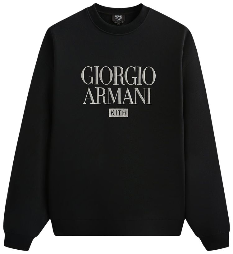 Kith  Giorgio Armani Nelson Crewneck Black