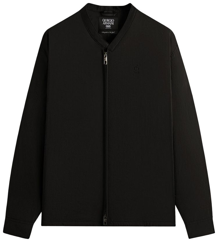 Kith  Giorgio Armani Zip Shirt Black