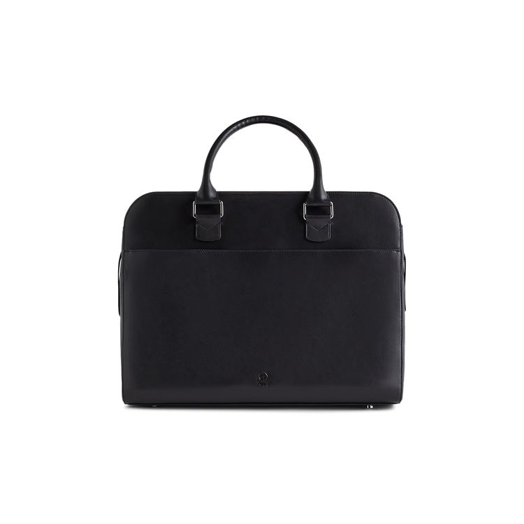 Buy Kith & Giorgio Armani Monogram Leather Document Bag 'Black ...