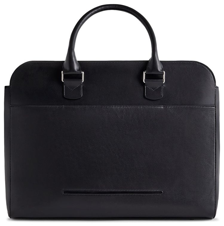 Kith  Giorgio Armani Monogram Leather Document Bag Black