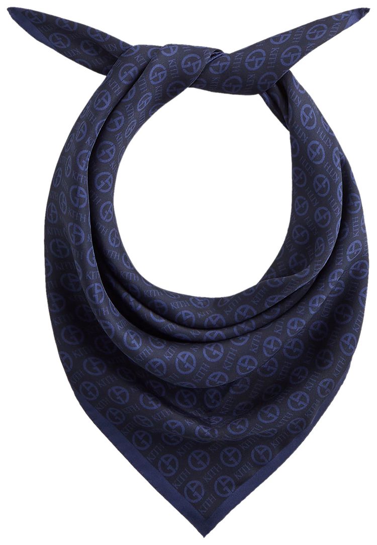 Kith  Giorgio Armani Monogram Bandana Nocturnal