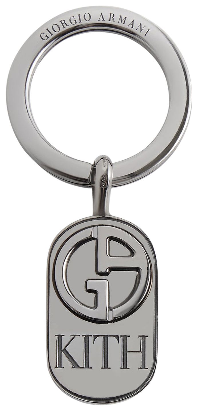 Kith  Giorgio Armani Key Ring Gunmetal