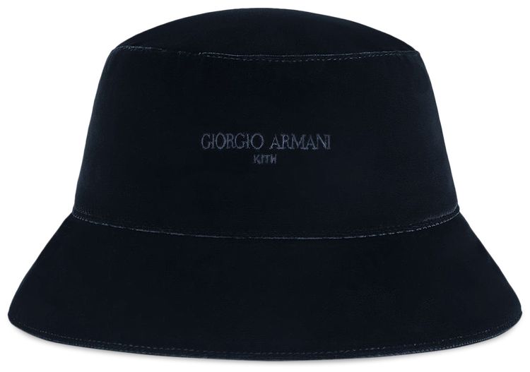 Kith  Giorgio Armani Velour Bucket Hat Nocturnal