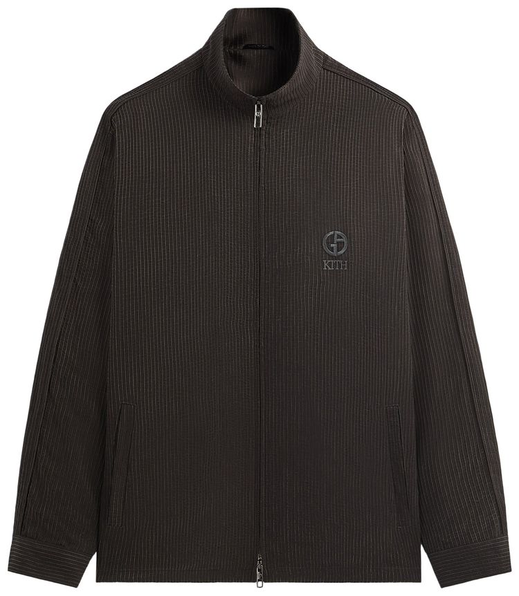 Kith  Giorgio Armani Cupro Track Jacket Kindling