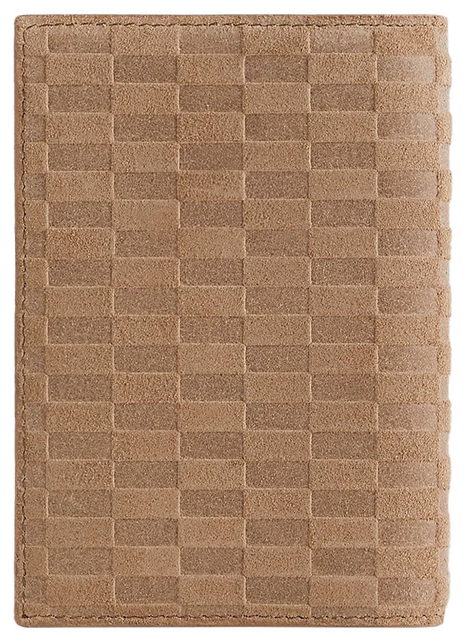 Kith  Giorgio Armani Monogram Suede Passport Holder Cream