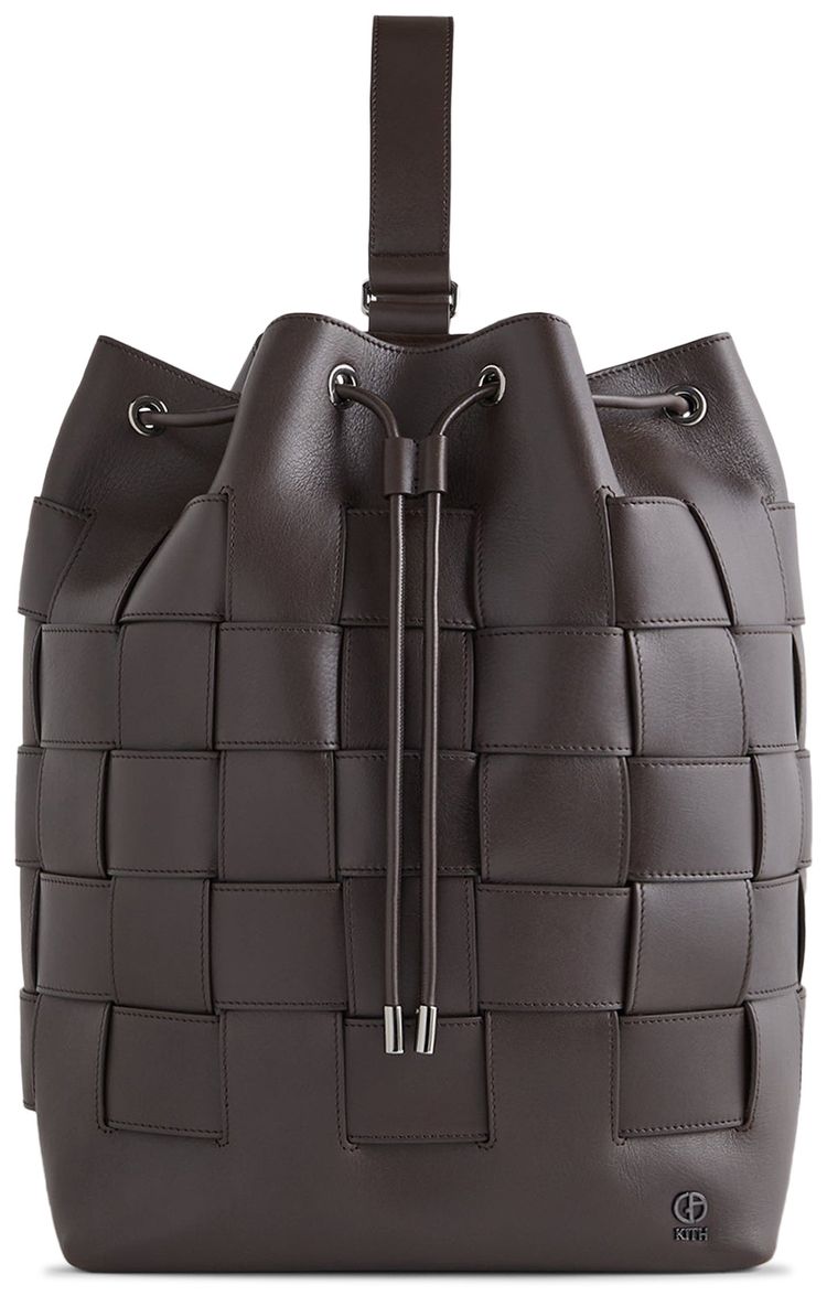 Buy Kith & Giorgio Armani Leather Woven Rucksack 'Kindling' - GM001676AF1702K | GOAT
