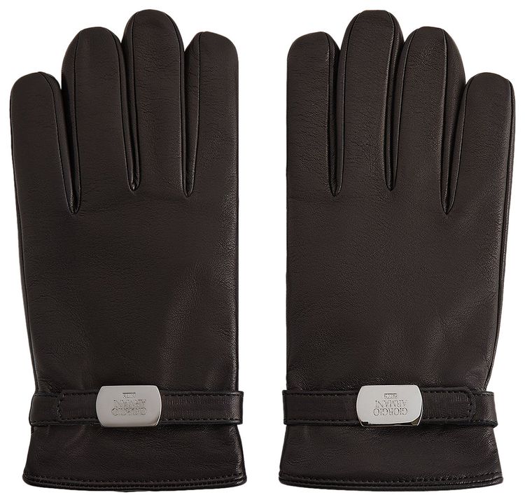 Kith  Giorgio Armani Leather Glove Black