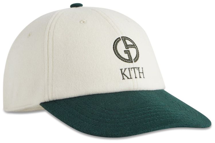 Kith  Giorgio Armani Two Tone Baseball Cap Sandrift