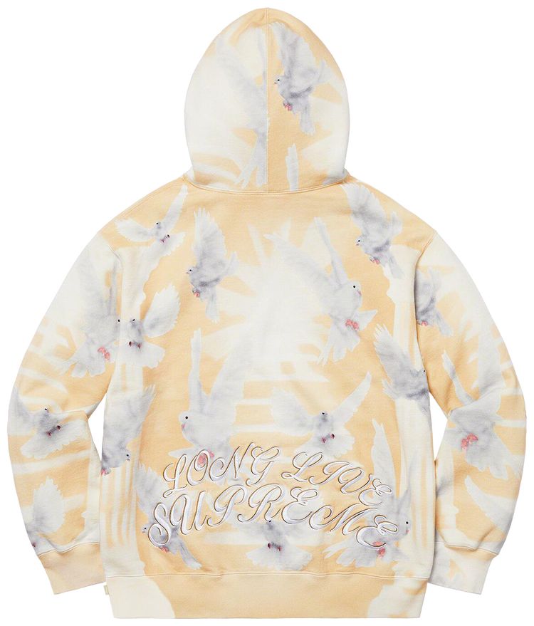 Supreme Doves Hooded Sweatshirt Tan