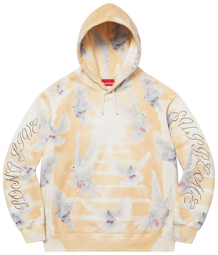 Supreme Doves Hooded Sweatshirt Tan