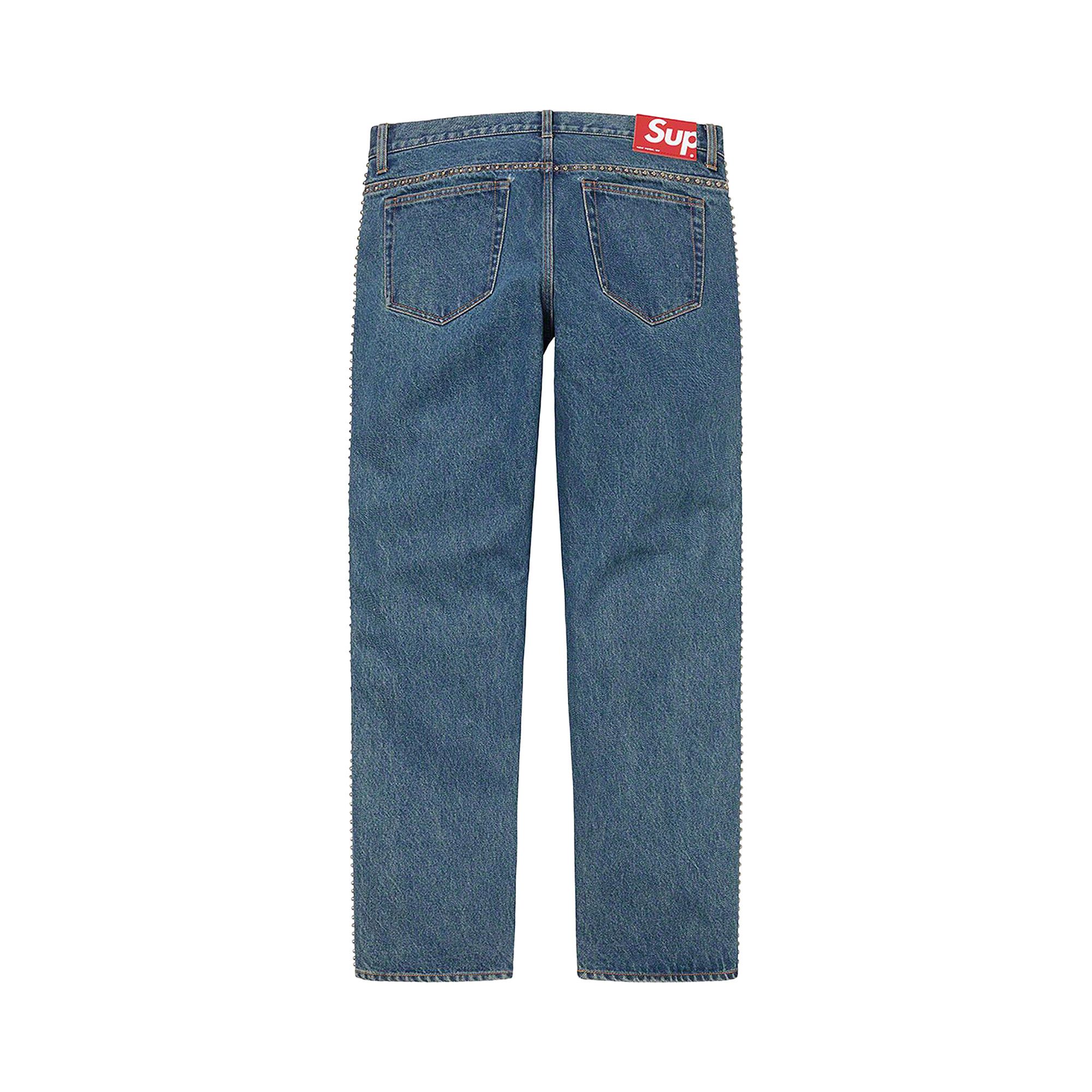 Buy Supreme x B.B. Simon Studded Regular Jean 'Blue
