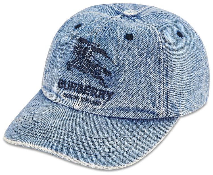 Supreme x Burberry Denim 6 Panel Blue
