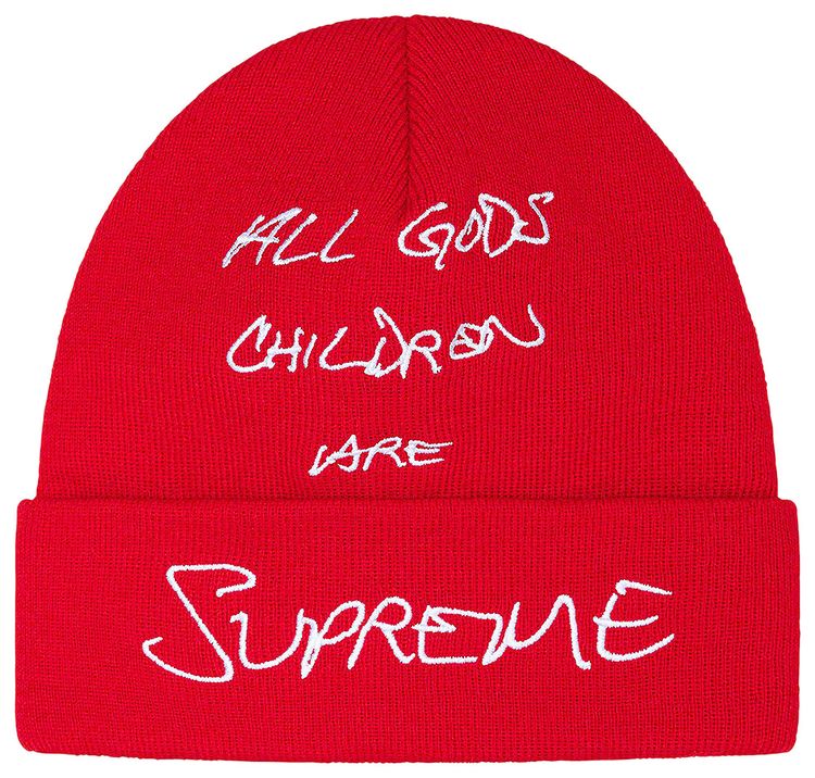 Supreme Gods Children Beanie Red