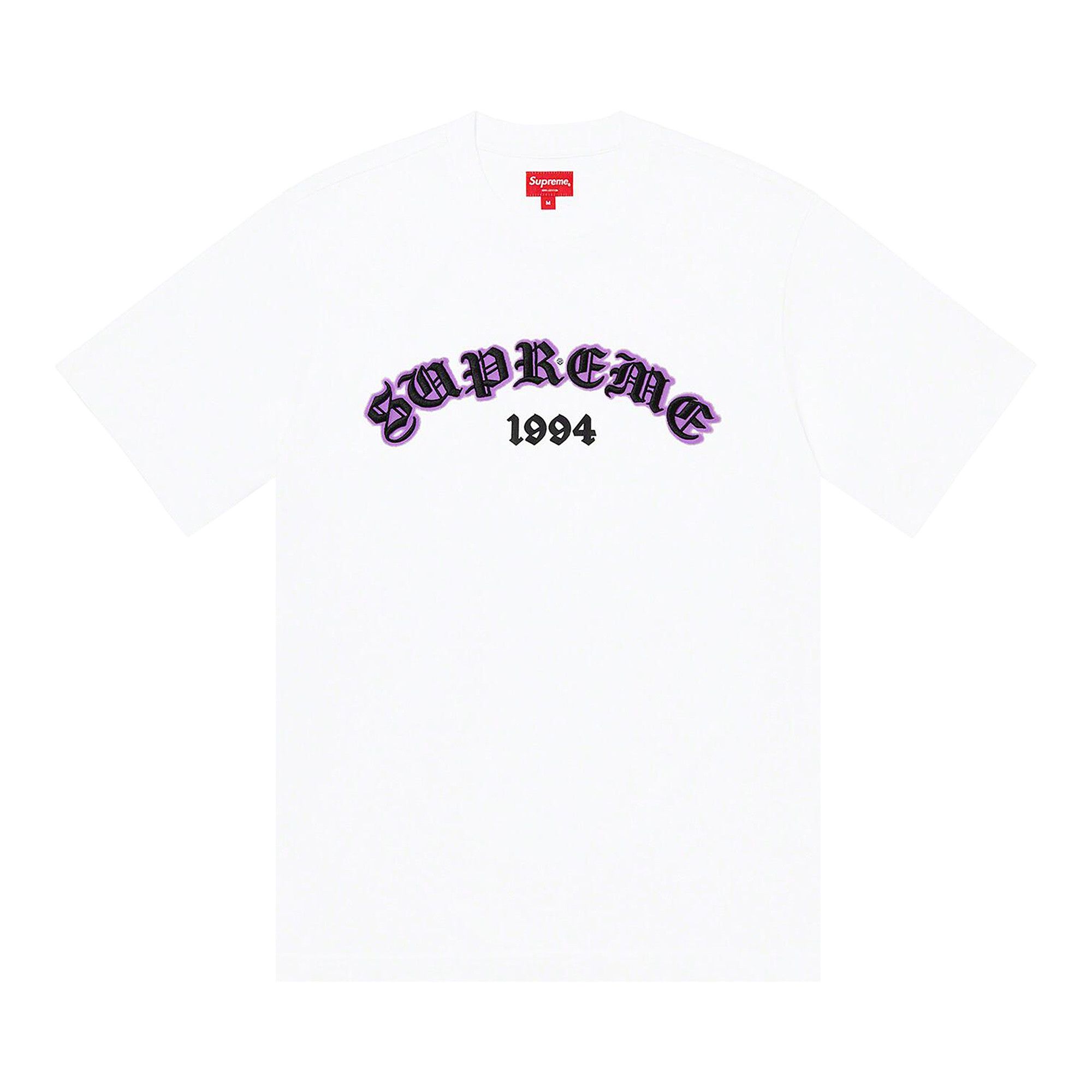 Buy Supreme Old English Glow Short-Sleeve Top 'White' - SS22KN9