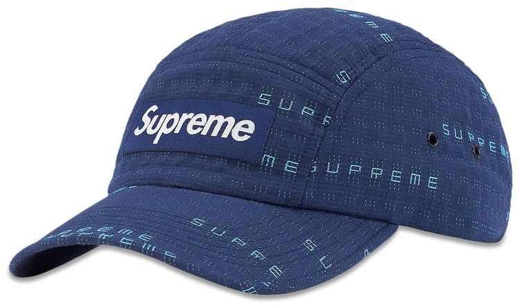 Supreme Stitch Jacquard Camp Cap Navy