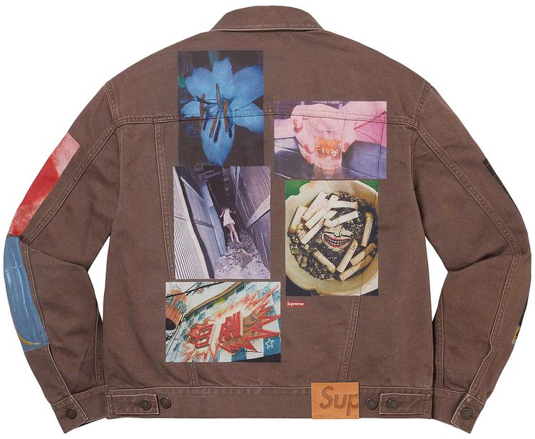 Supreme Daido Moriyama Denim Trucker Jacket Brown