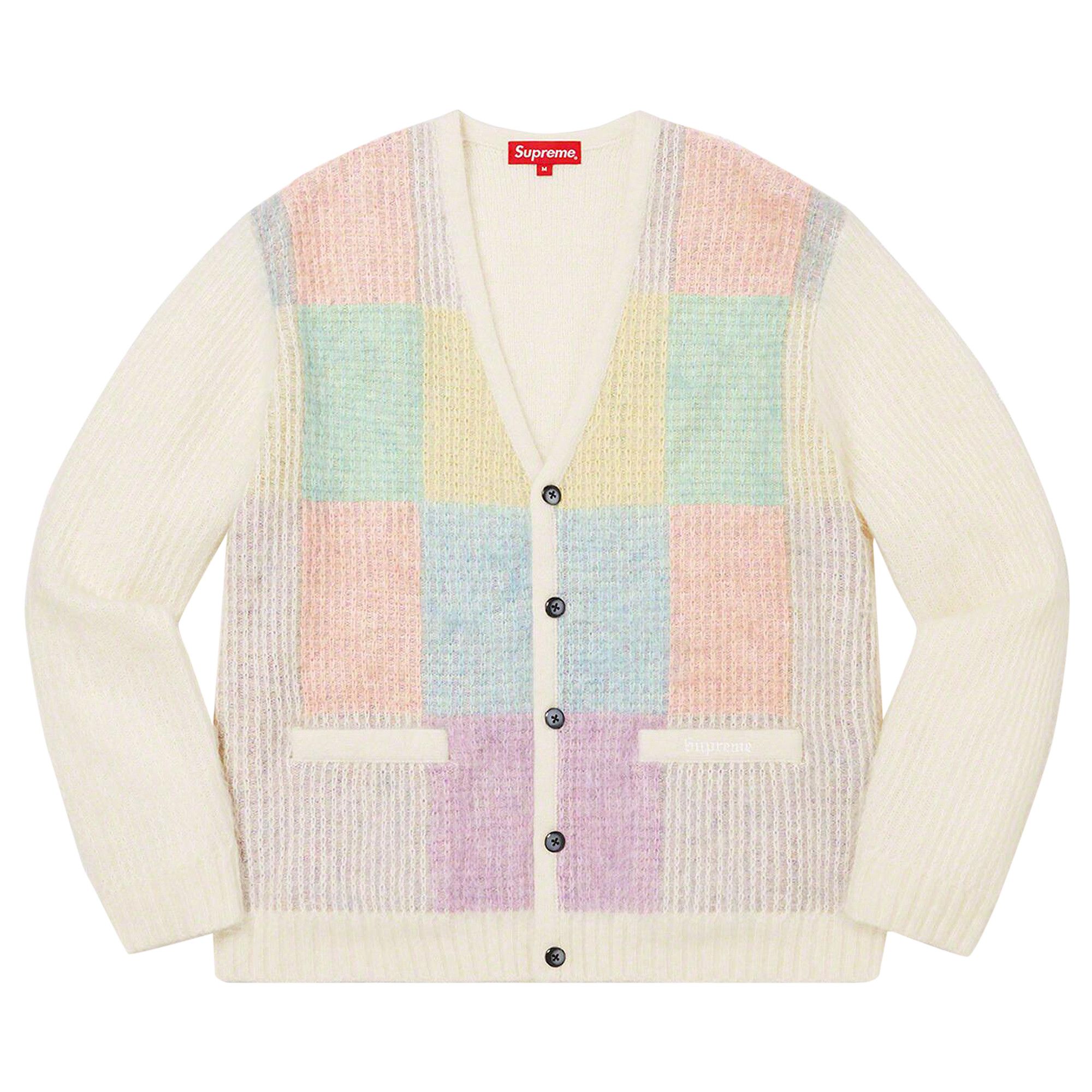 Buy Supreme Brushed Grid Cardigan 'White' - SS22SK6 WHITE | GOAT