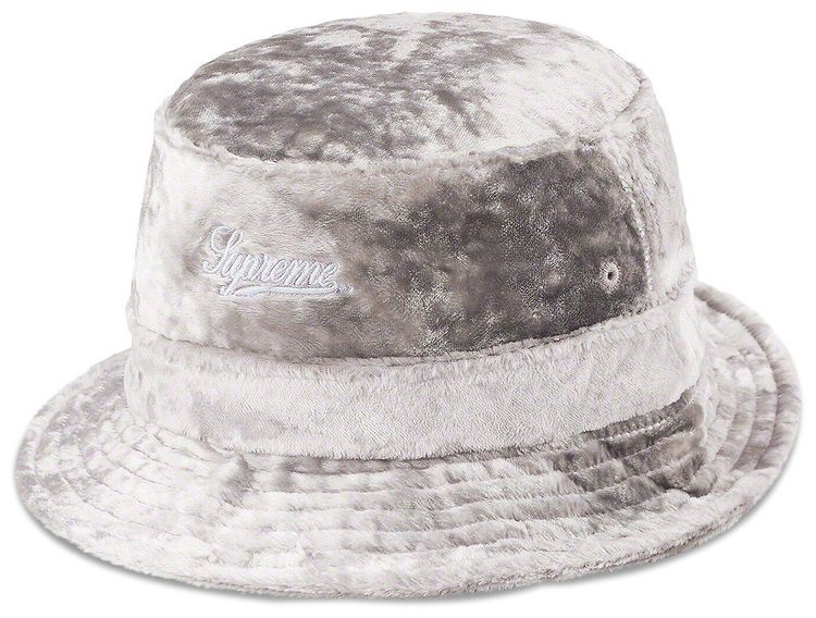 Supreme Crushed Velvet Crusher Grey