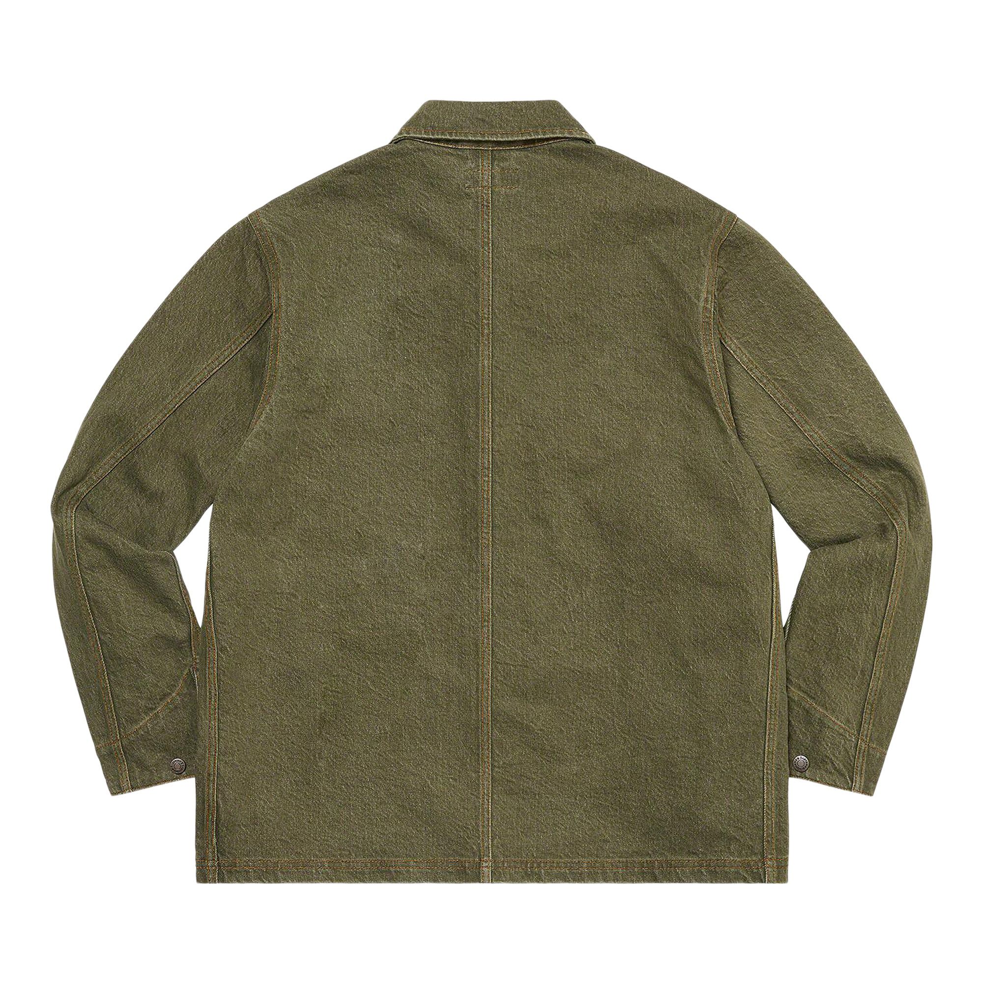 た*か様 Supreme Denim Chore Coat Olive Buy Supreme Denim Chore Coat 'Olive' - SS22J81 OLIVE | GOAT CA