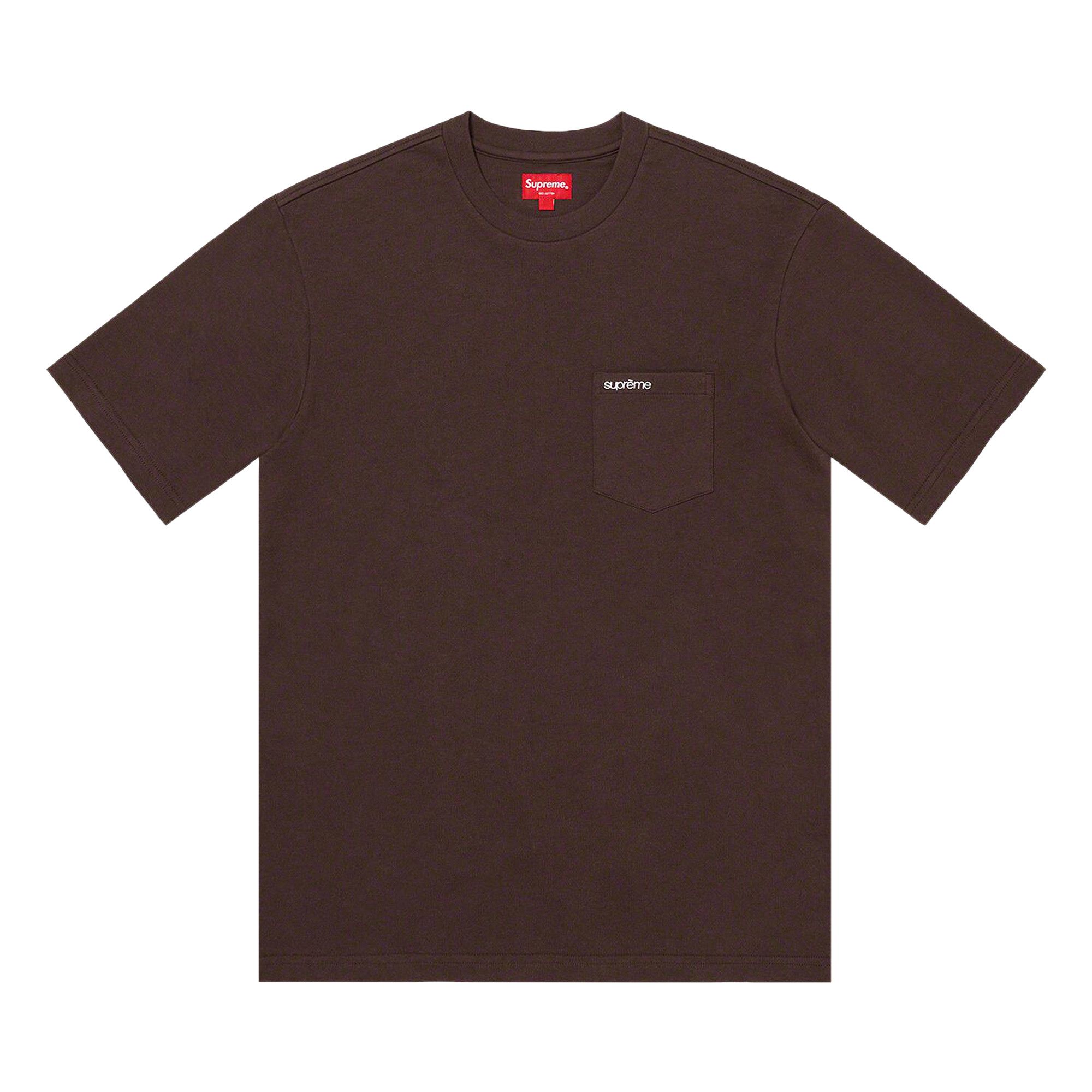 Buy Supreme Short-Sleeve Pocket Tee 'Dark Brown' - SS22KN25