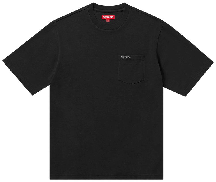Supreme Short Sleeve Pocket Tee Black