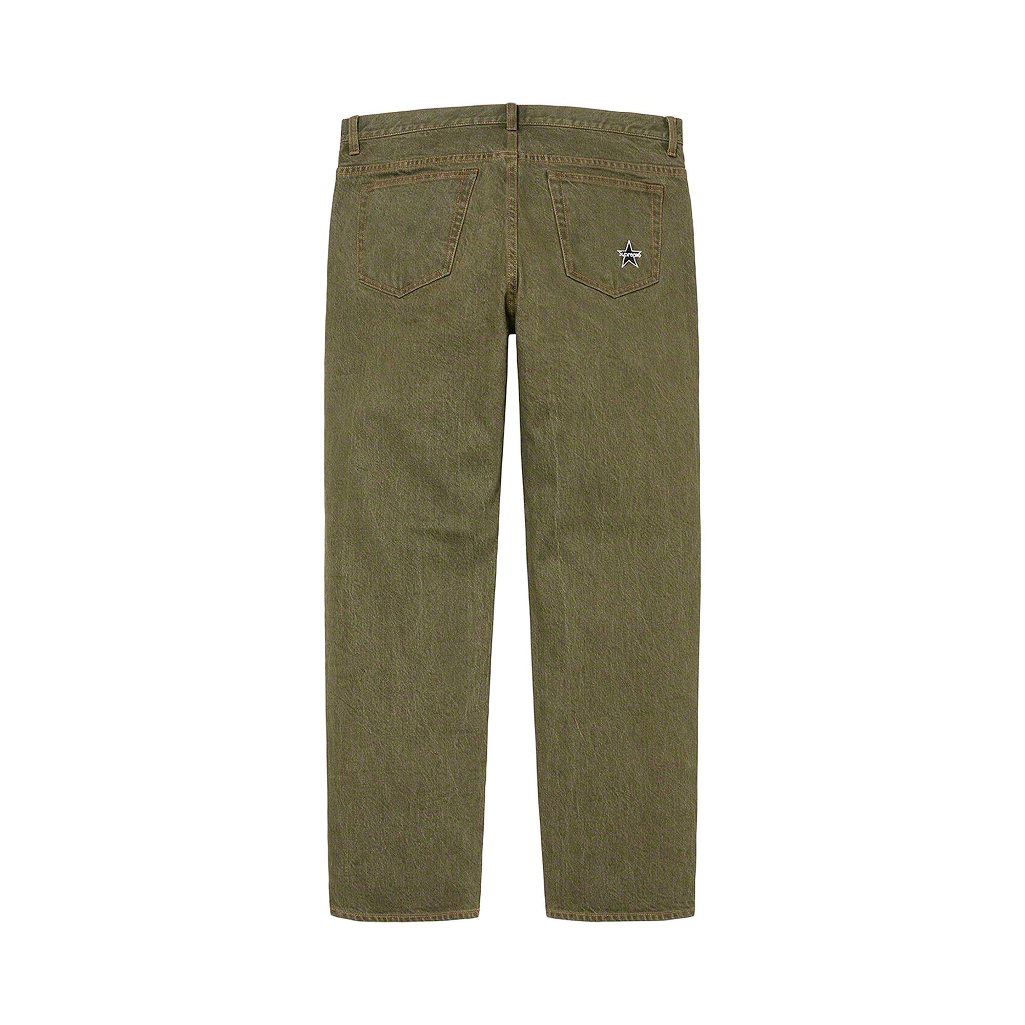 Buy Supreme Regular Jean 'Olive' - SS22P31 OLIVE | GOAT