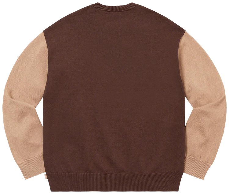 Supreme 2 Tone Sweater Light Brown