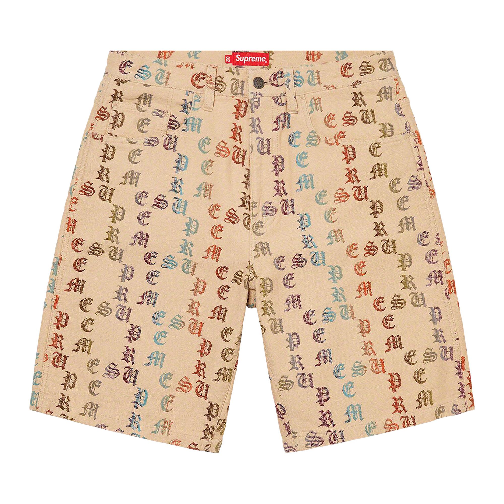 Buy Supreme Gradient Jacquard Denim Short 'Tan' - SS22SH27