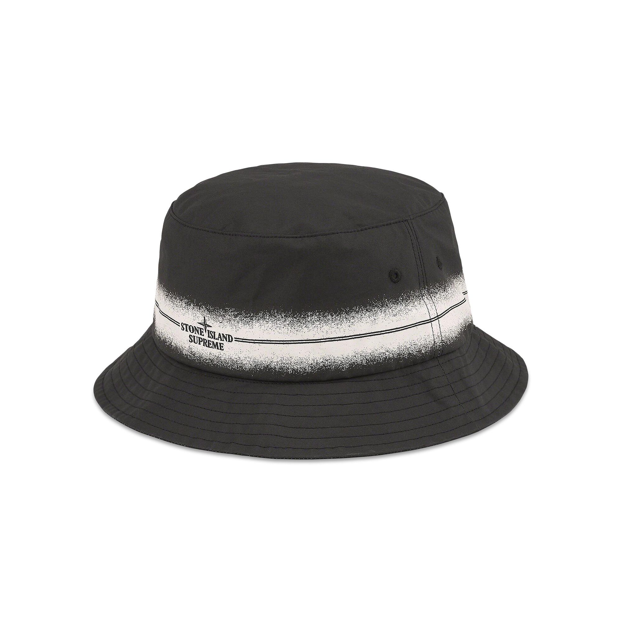 supreme Silicone Stripe Crusher hat ブラック Buy Supreme x Stone Island Stripe Crusher 'Black' - SS22H8