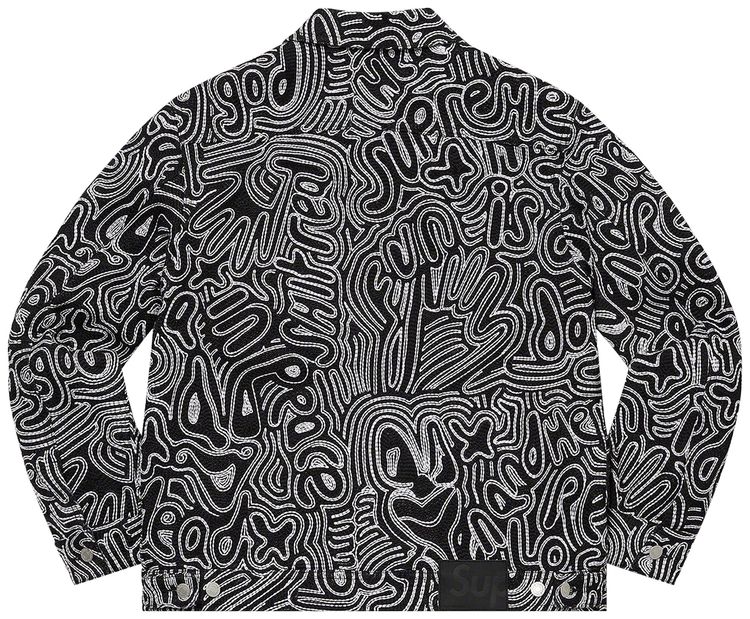 Supreme Chainstitch Denim Jacket Black