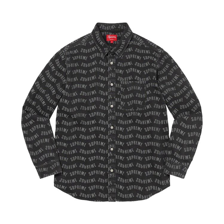 Buy Supreme Arc Jacquard Denim Shirt 