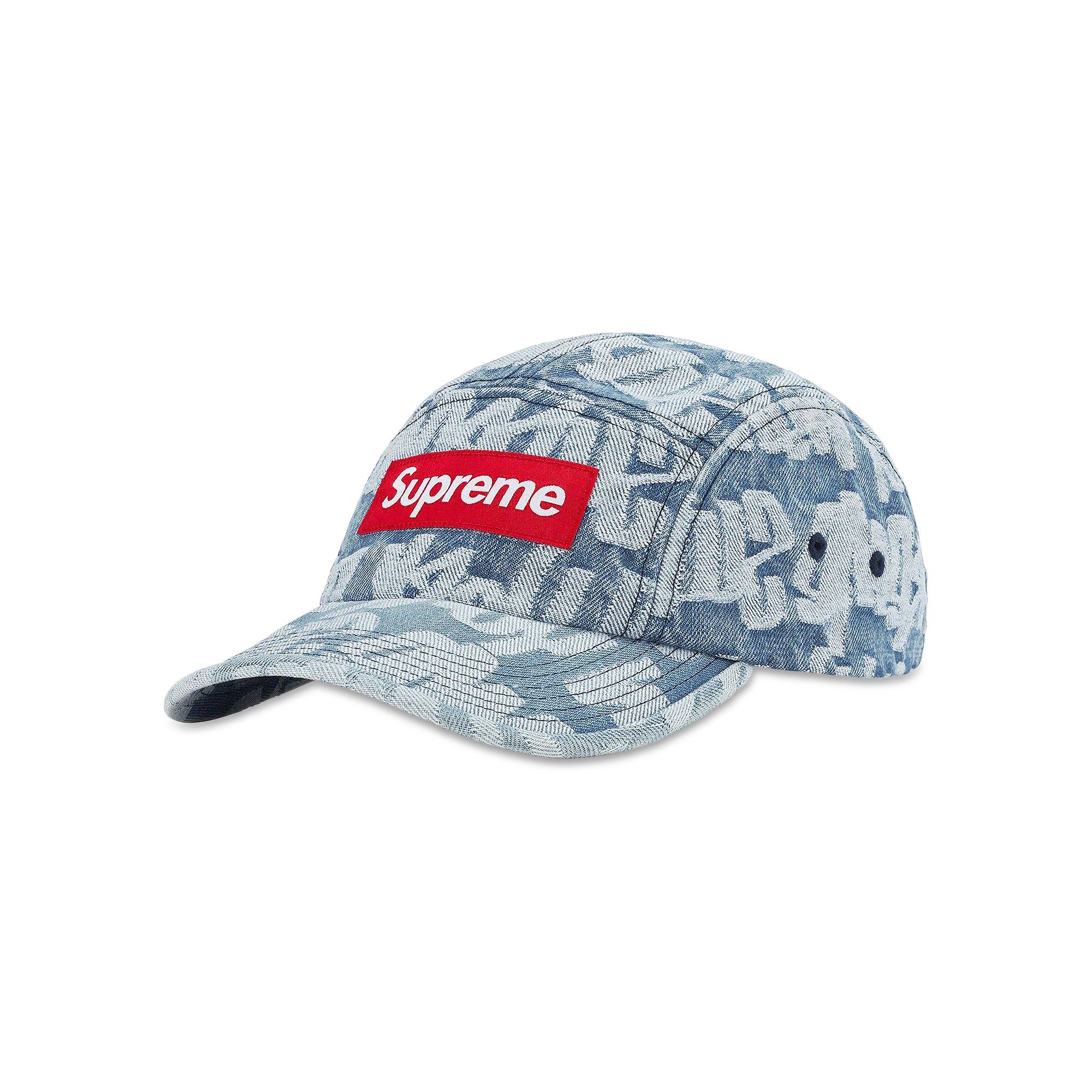 Buy Supreme Fat Tip Jacquard Denim Camp Cap 'Blue' - SS22H59 BLUE