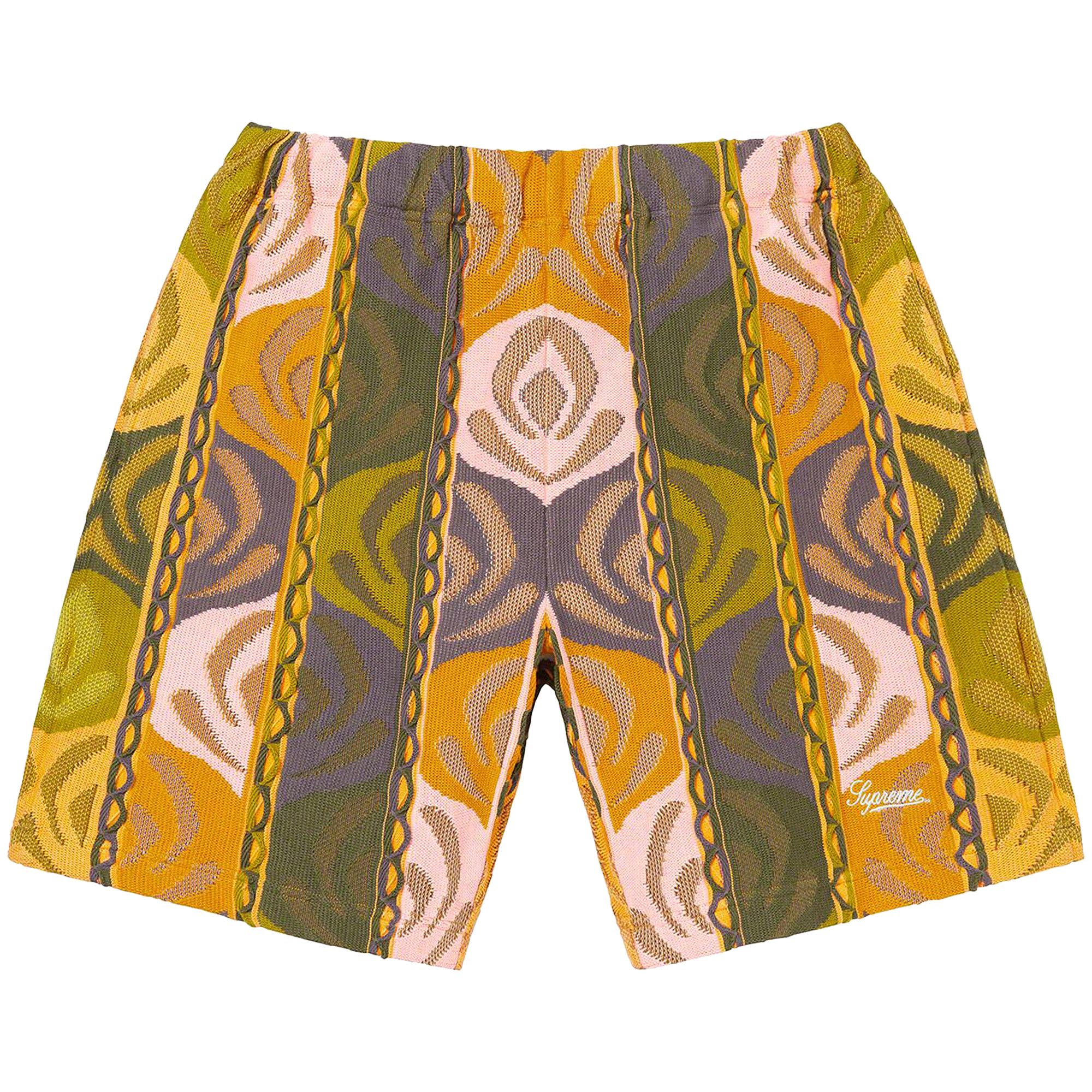 ショートパンツ (S)Supreme Abstract Textured Knit Short Buy Supreme Abstract Textured Knit Short 'Dark Olive' - SS22SH31