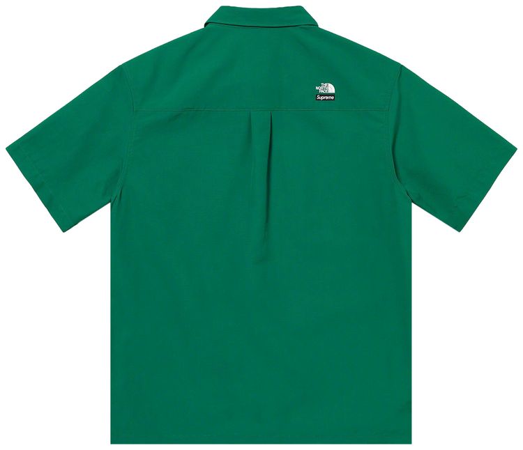 Supreme x The North Face Trekking Short Sleeve Shirt Dark Green