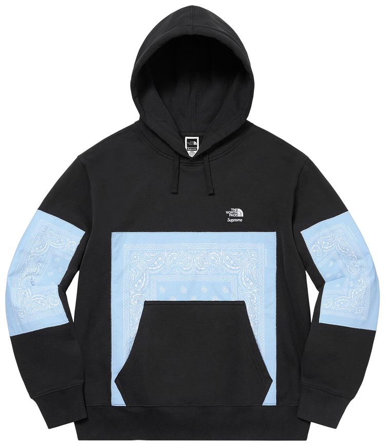 Supreme x The North Face Bandana Hooded Sweatshirt Black