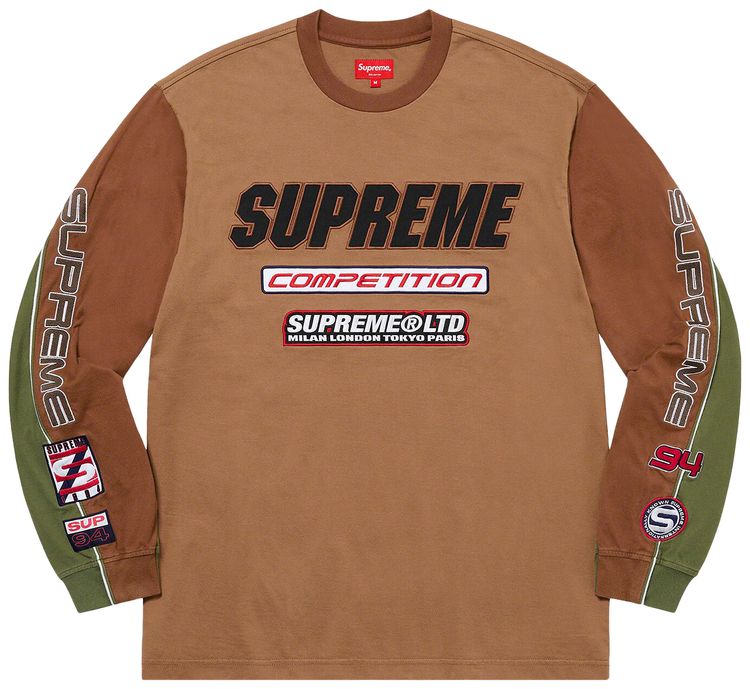 Supreme Competition Long Sleeve Top Tan