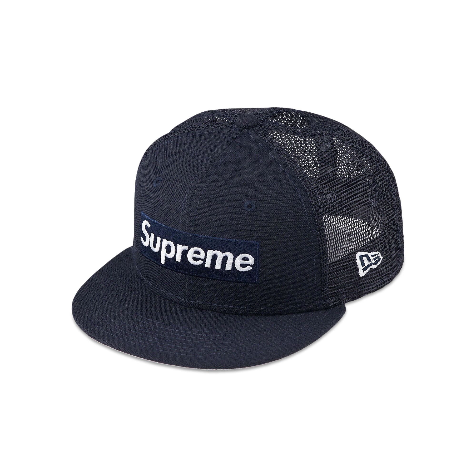 Buy Supreme Box Logo Mesh Back New Era 'Navy' - SS22H49 NAVY