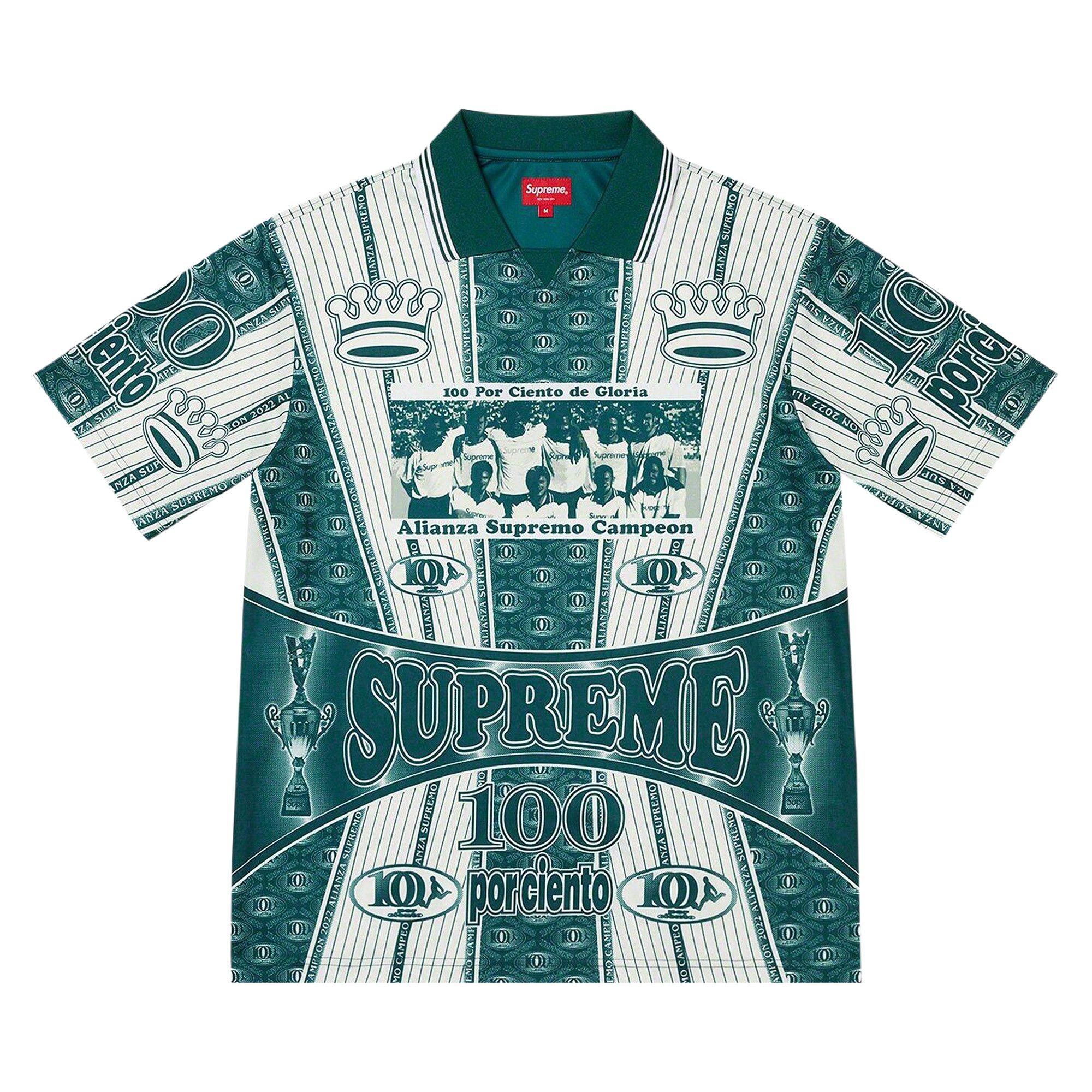 Buy Supreme Por Ciento Soccer Jersey 'Green' - FW22KN17