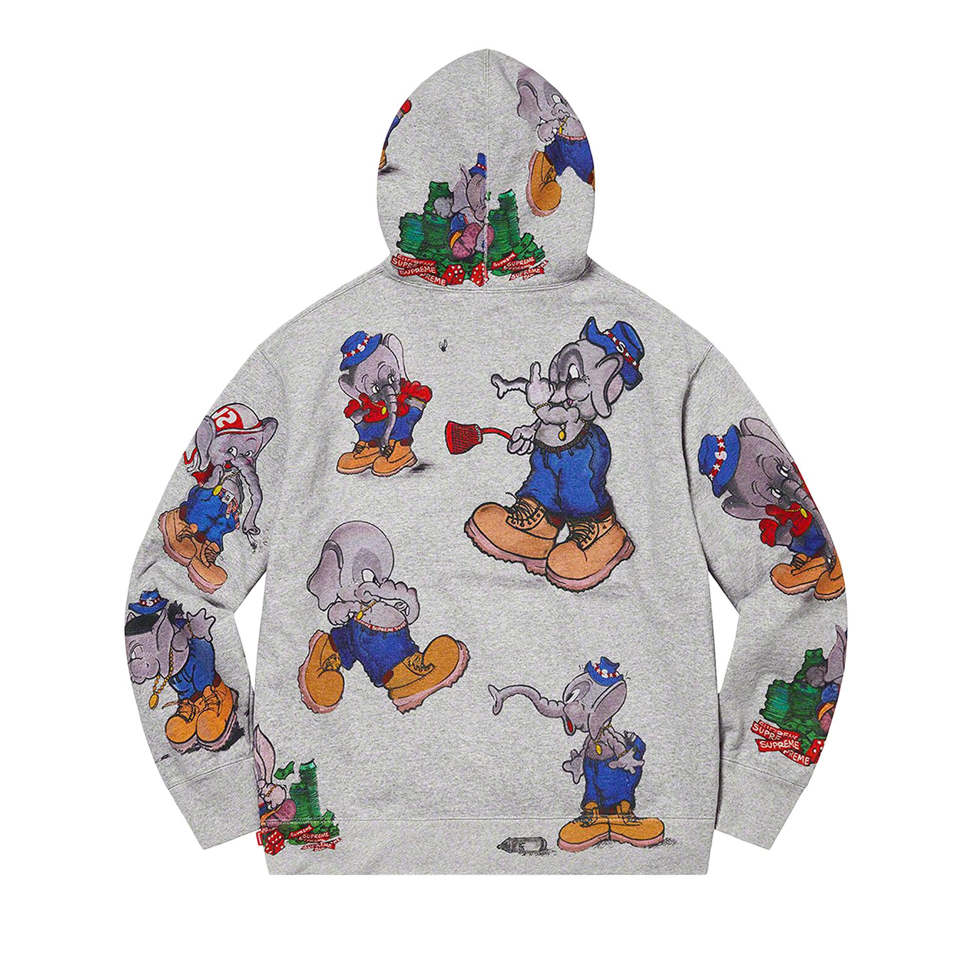 Buy Supreme Elephant Hooded Sweatshirt 'Heather Grey' - FW22SW86
